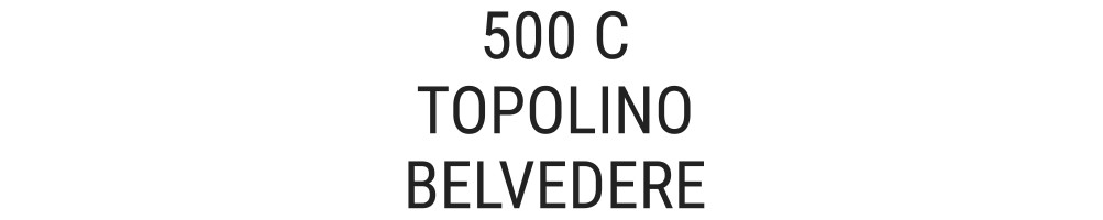 Vendita capote cappotta per Fiat 500 C Topolino e Belvedere